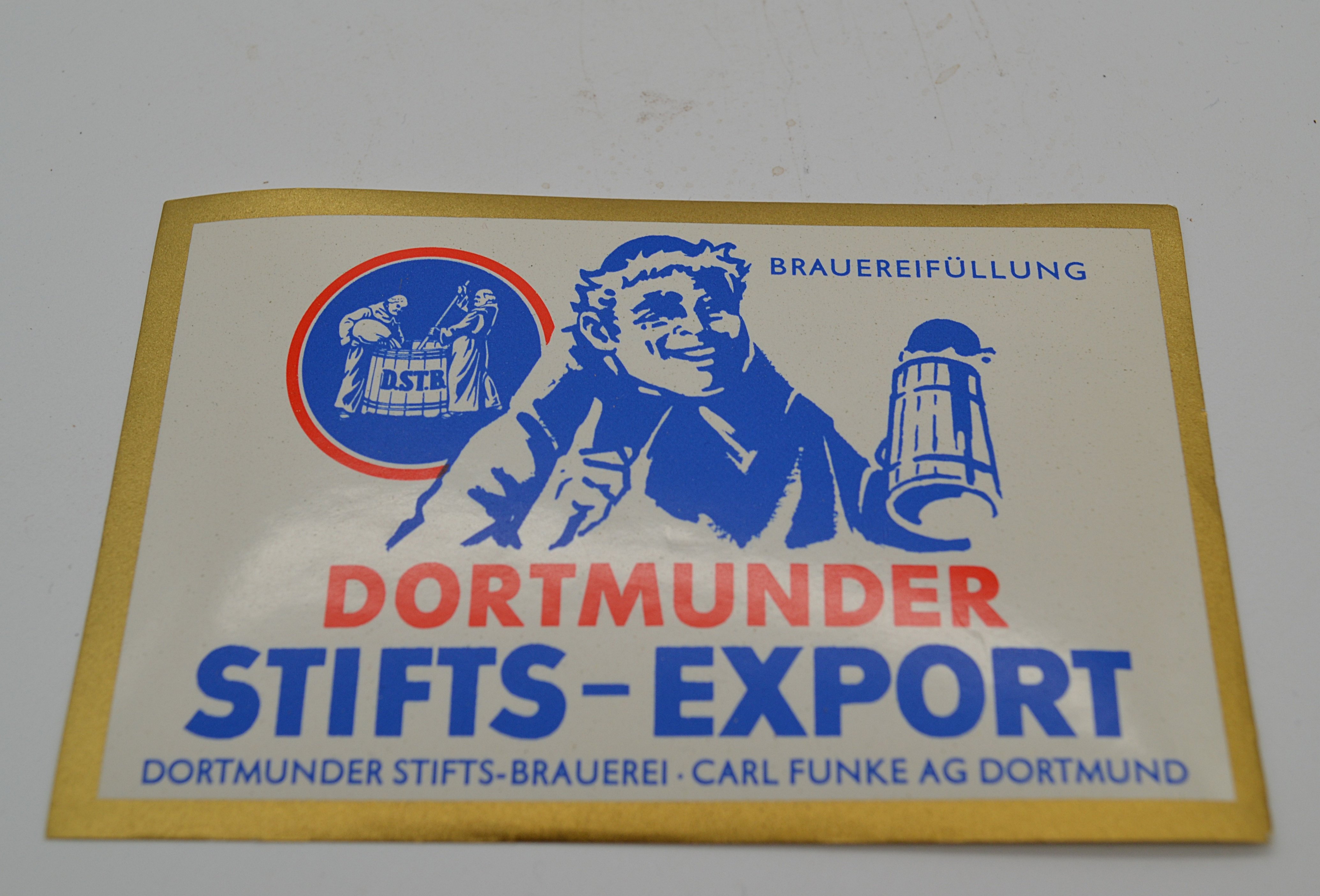 Etikett "Dortmunder Stifts-Export" (Museum des Heimatvereins Hörde CC BY-NC-SA)