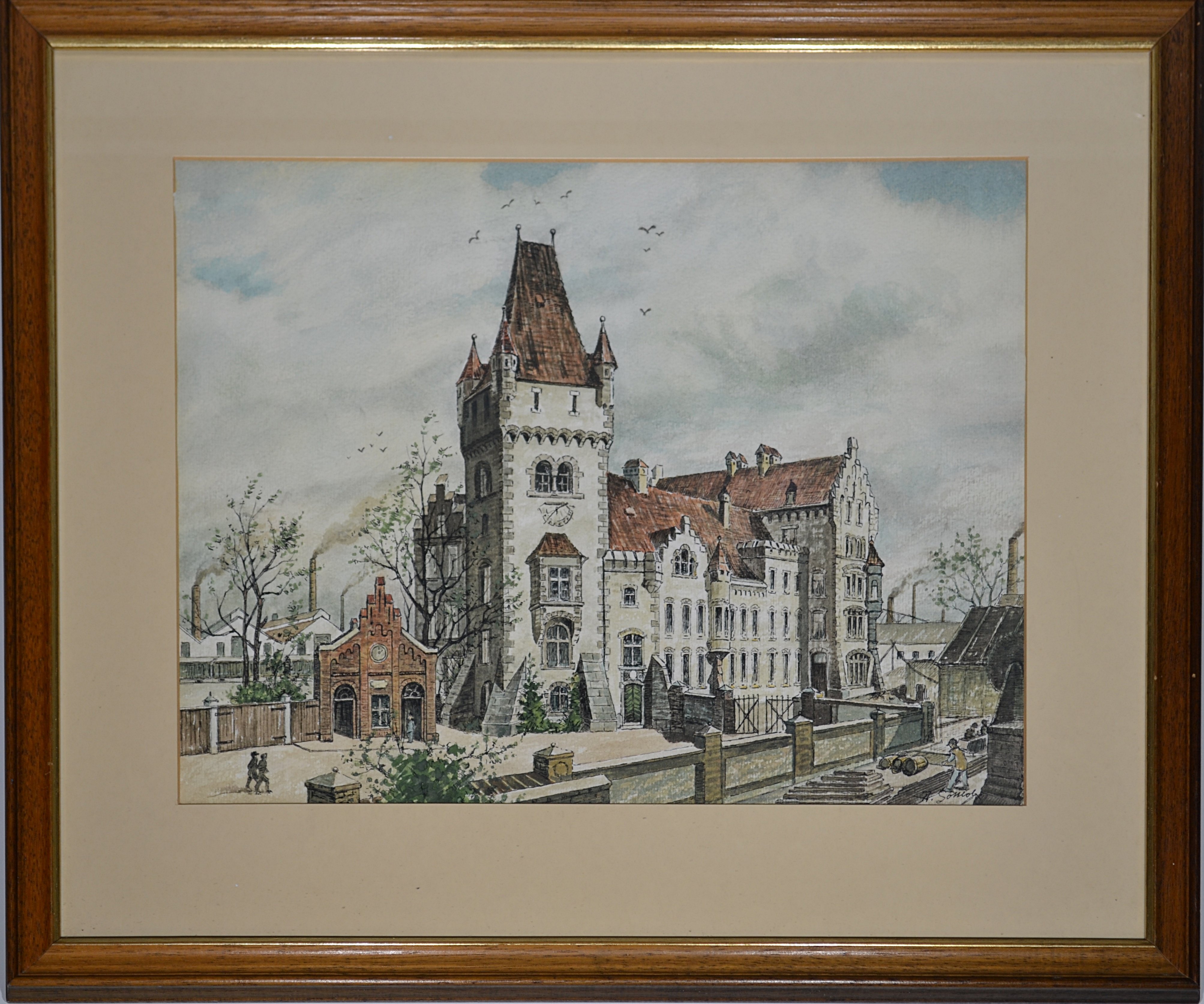 Bild der Hörder Burg um 1900 (Museum des Heimatvereins Hörde CC BY-NC-SA)