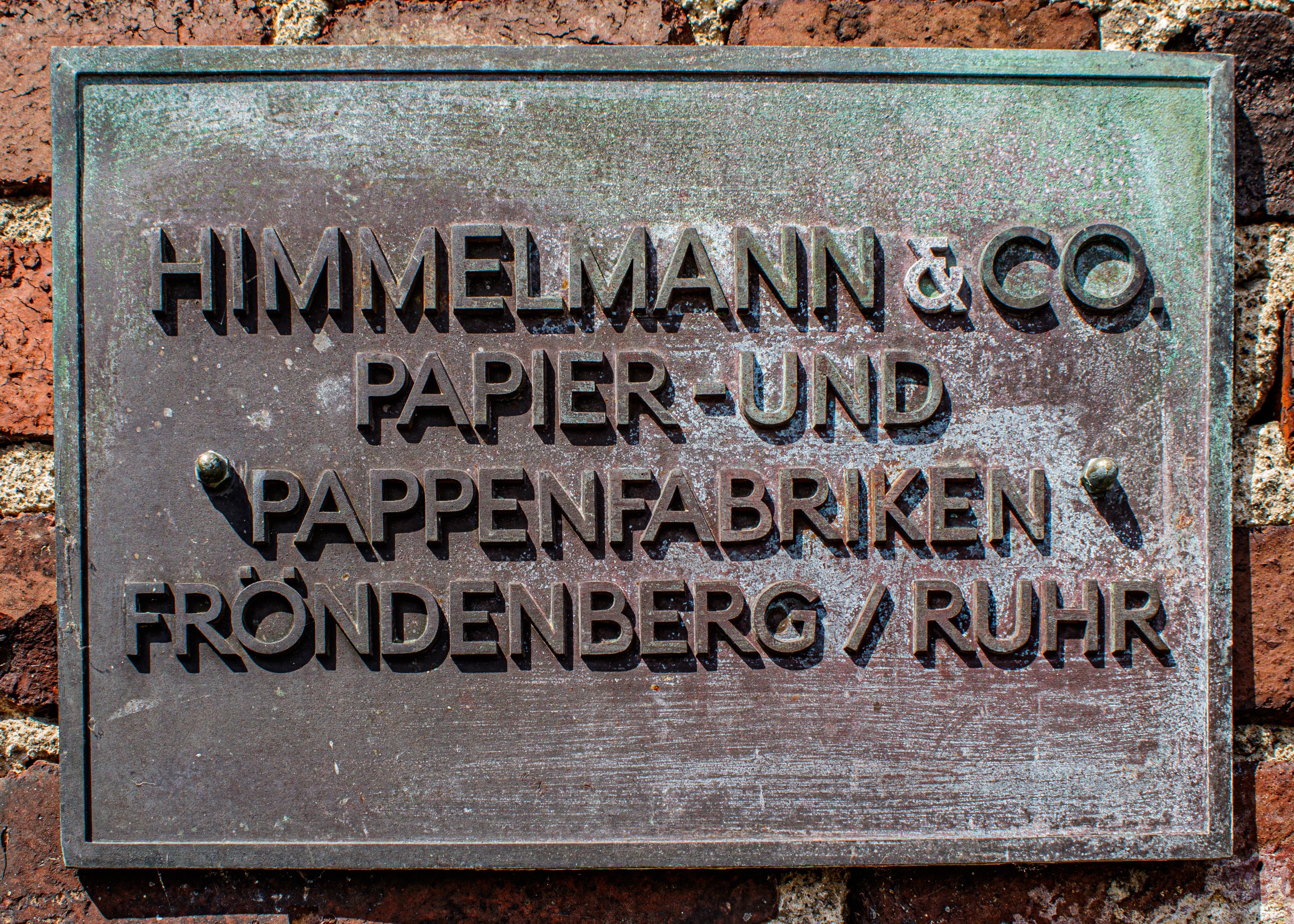 Fabrikschild Himmelmann (Westfälisches Kettenschmiedemuseum Fröndenberg/Ruhr CC BY-NC-SA)