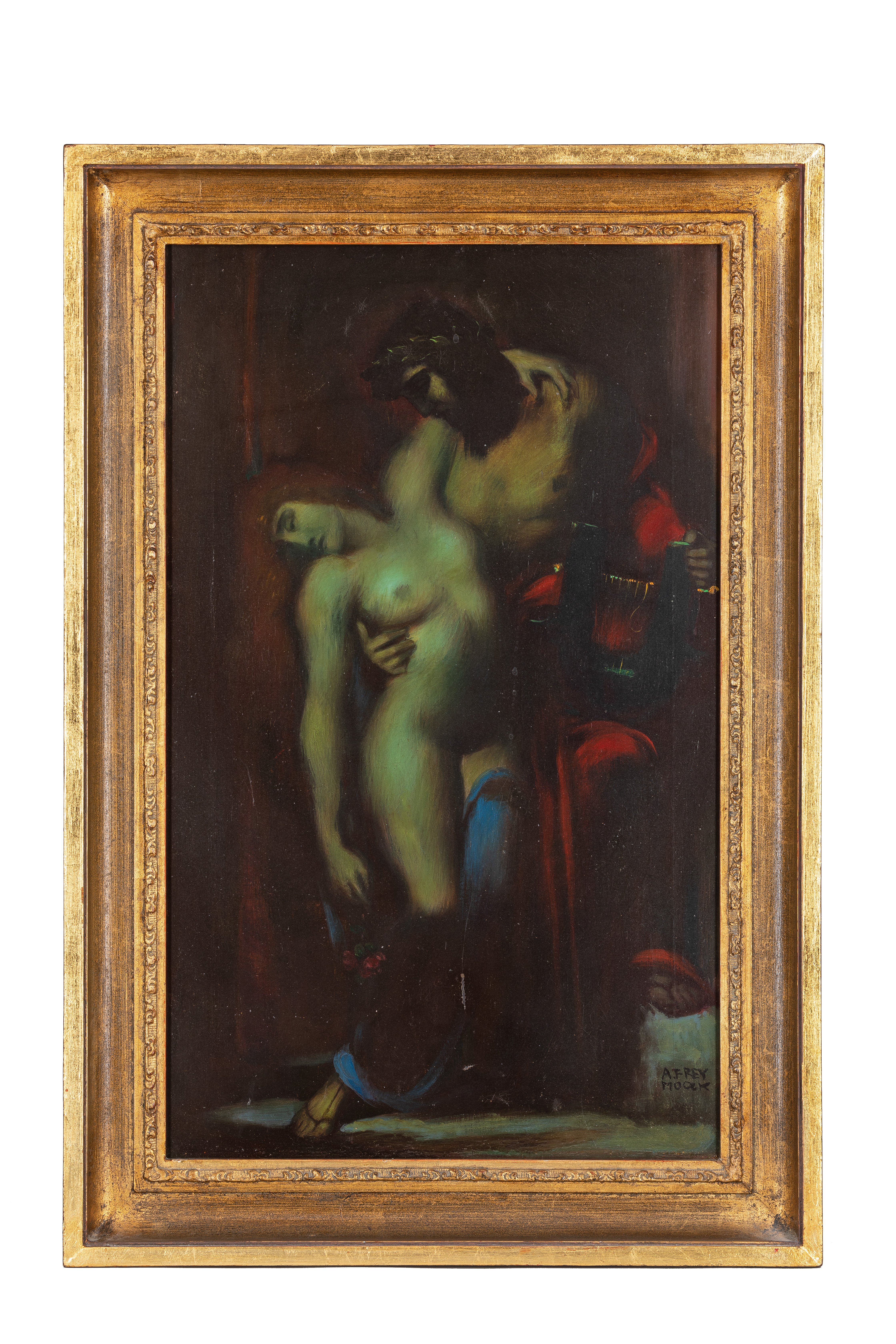Gemälde "Jesus Christus mit unbekleideter Frau" (Sammlung Wulff Stiftung CC BY-NC-SA)