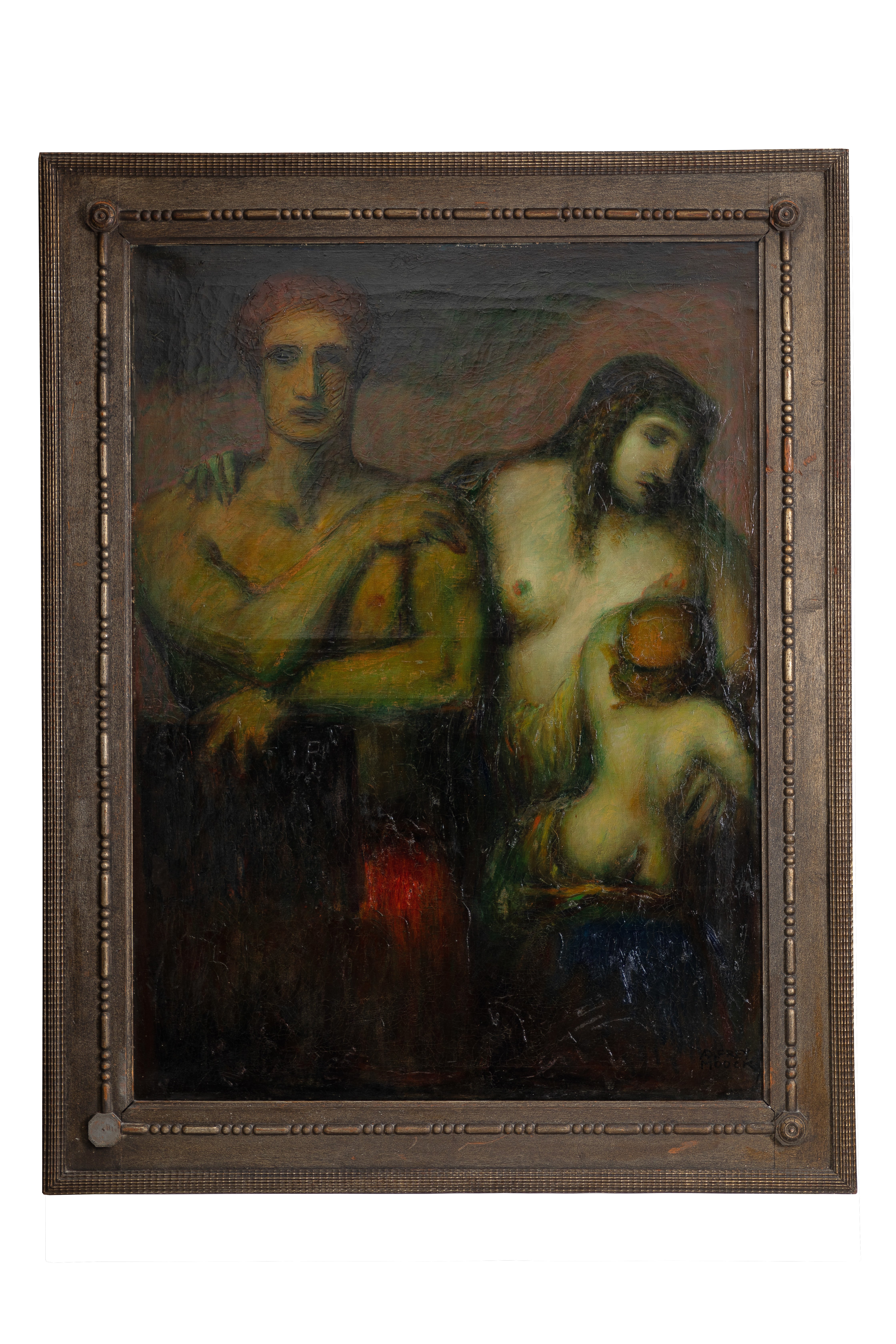 Gemälde "Paar mit Kind (Allegorie)" (Sammlung Wulff Stiftung CC BY-NC-SA)