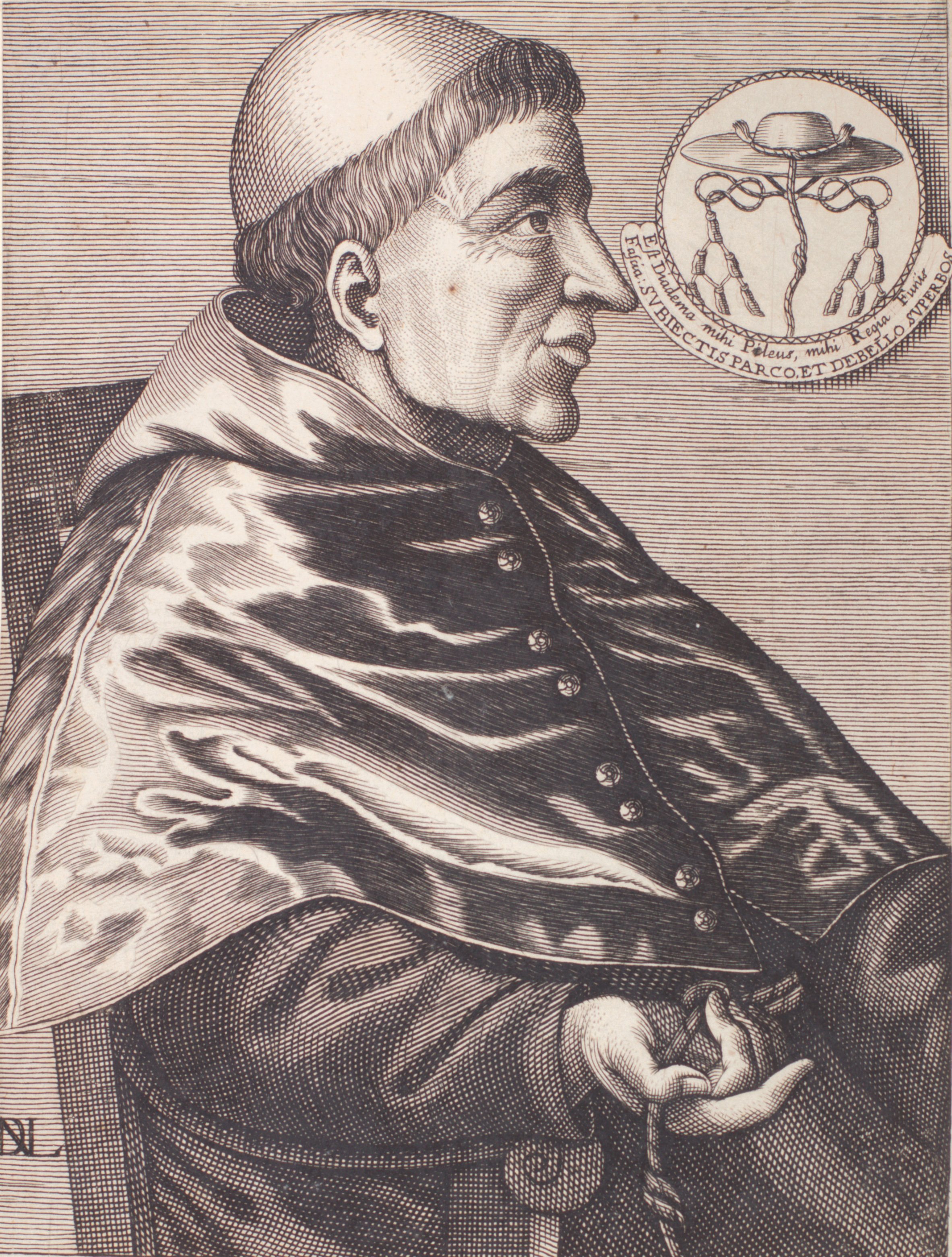 Kupferstich Kardinal Francisco Jiménez de Cisneros (Bibelmuseum der WWU Münster CC BY-NC-SA)