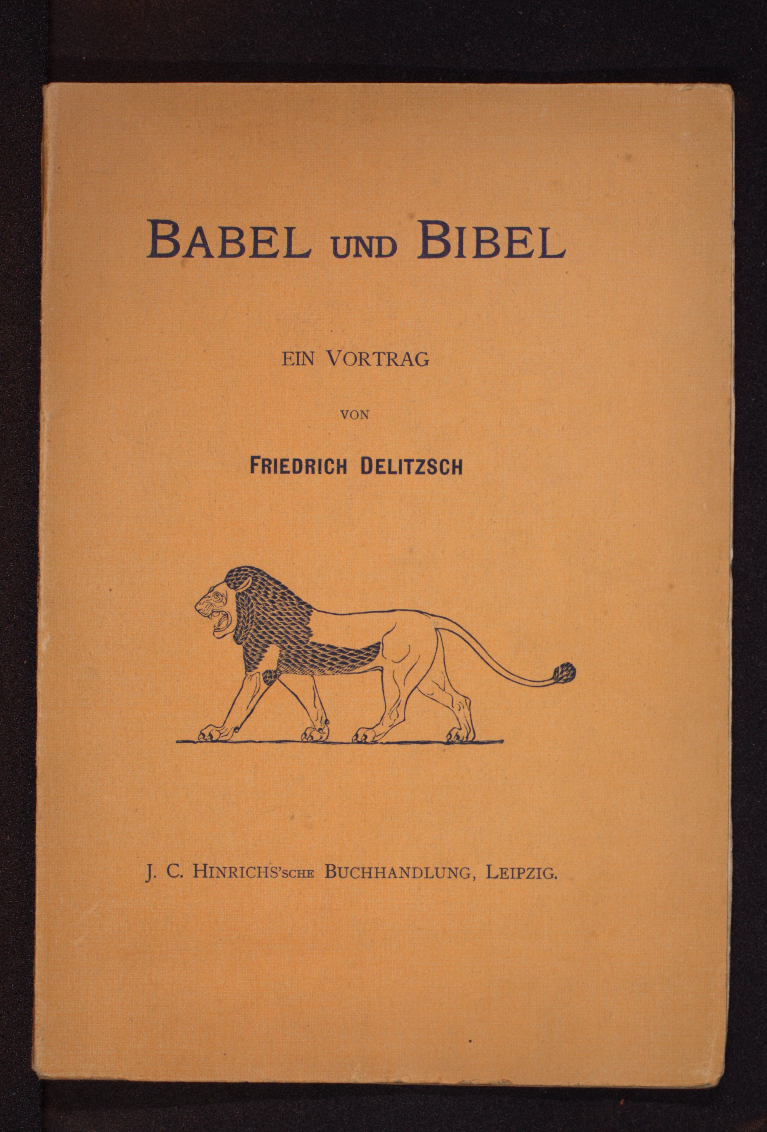 Vortrag F. Delitzsch 1903 (Bibelmuseum der WWU Münster CC BY-NC-SA)