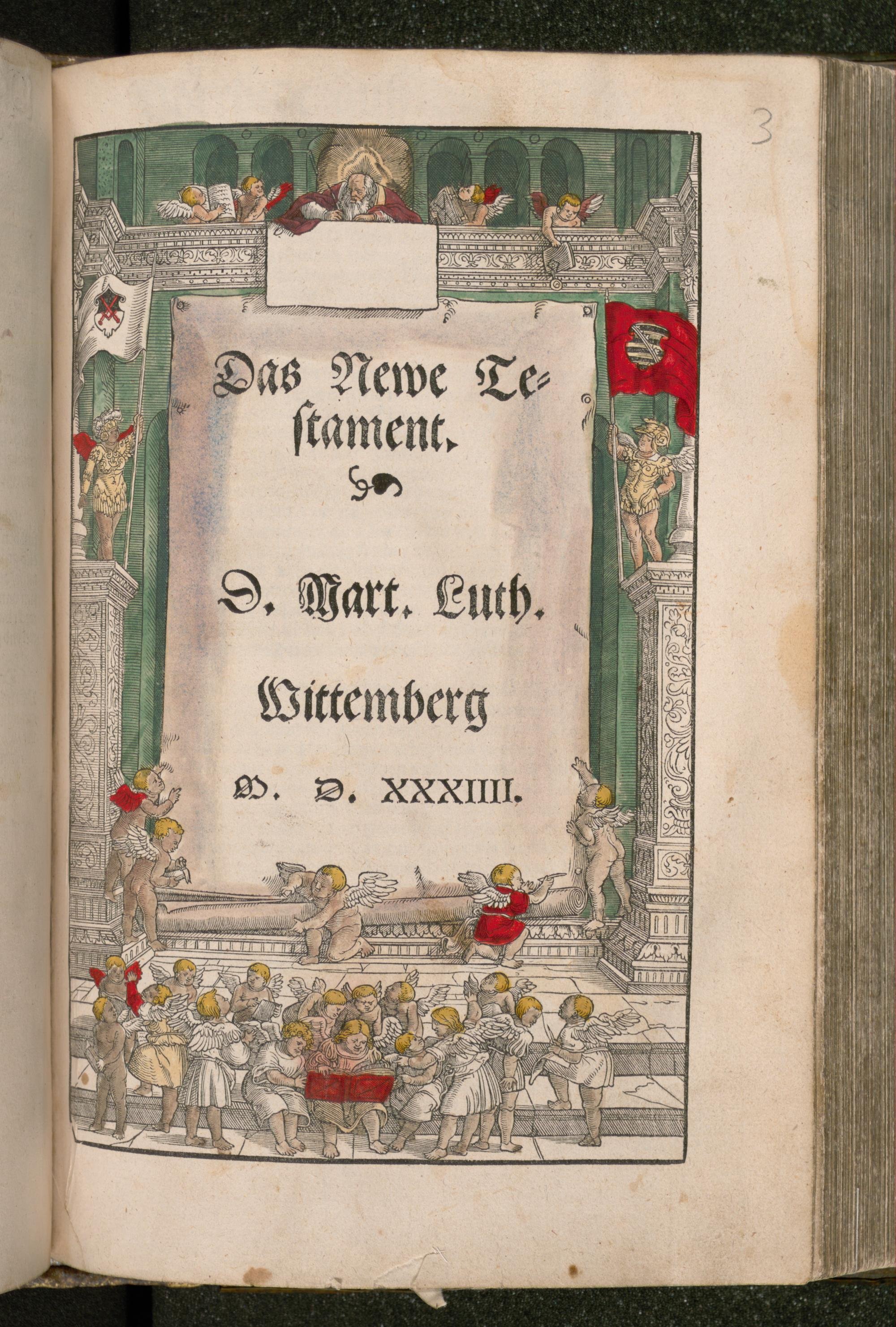 Lutherbibel 1534 (Bibelmuseum der WWU Münster CC BY-NC-SA)