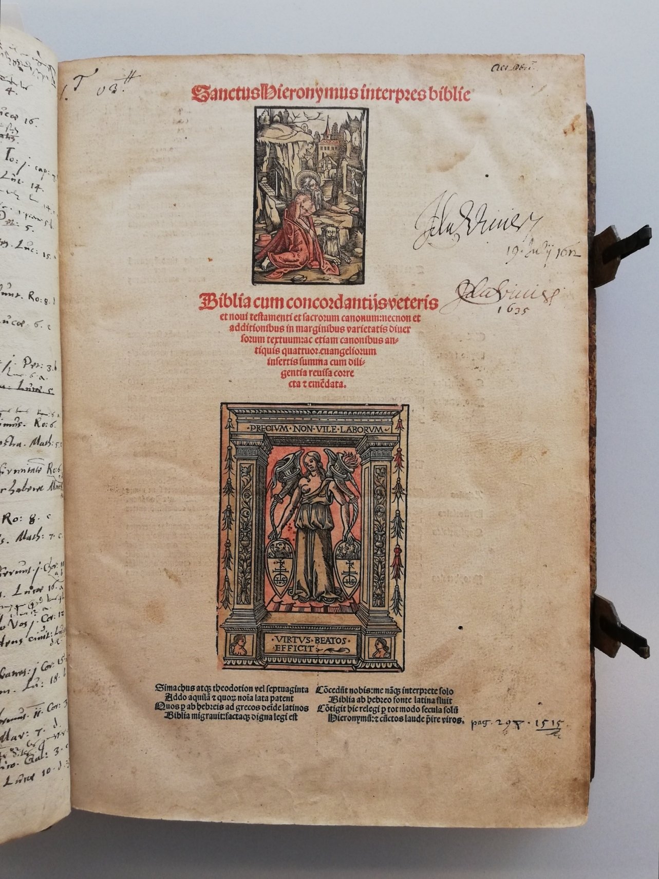 Biblia latina 1515 (Bibelmuseum der WWU Münster CC BY-NC-SA)