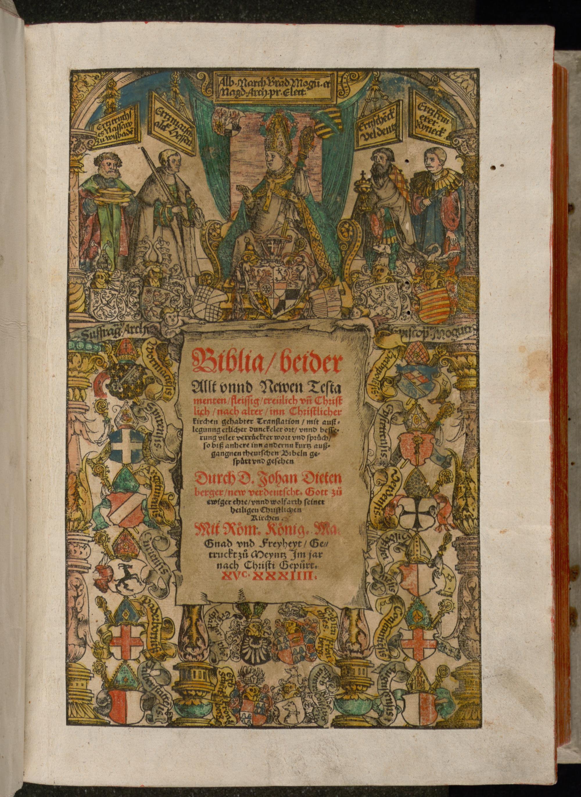 Dietenberger Bibel 1534 (Bibelmuseum der WWU Münster CC BY-NC-SA)