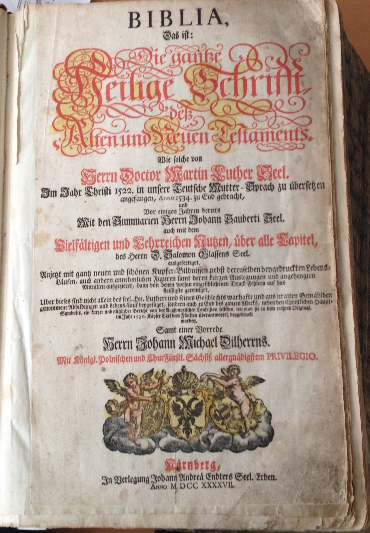 Lutherbibel 1747 (Bibelmuseum der WWU Münster CC BY-NC-SA)