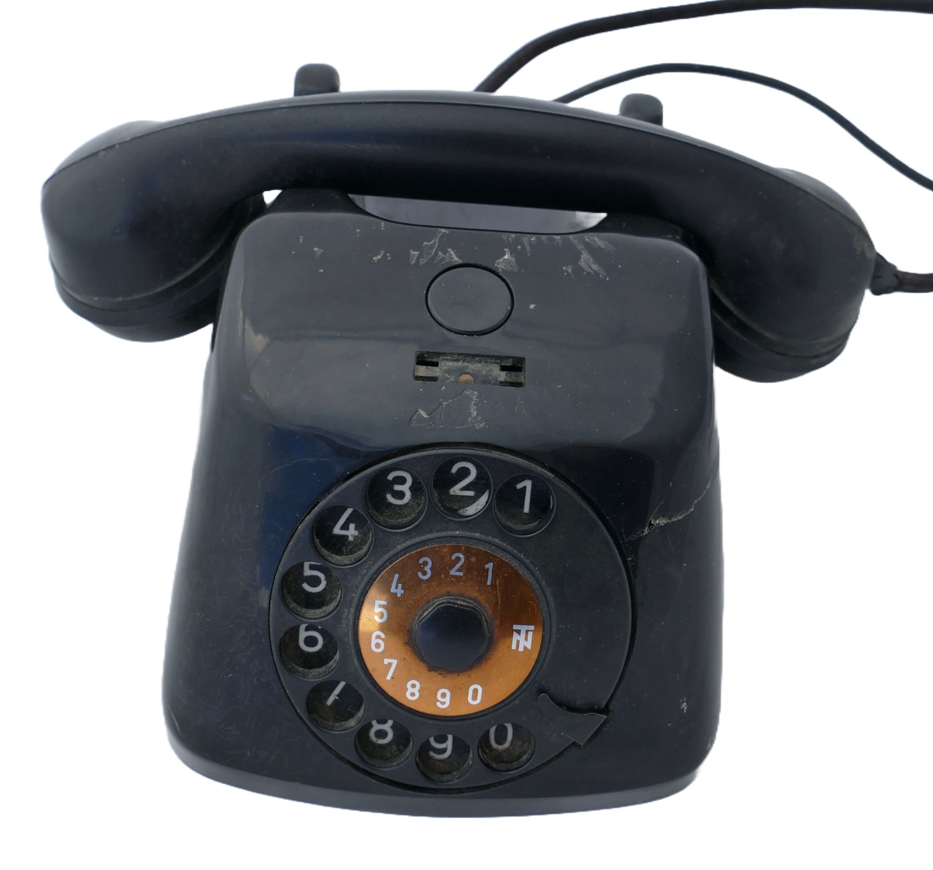 Telefon mit Wähscheibe (Heimatmuseum Nordwalde CC BY-NC-SA)