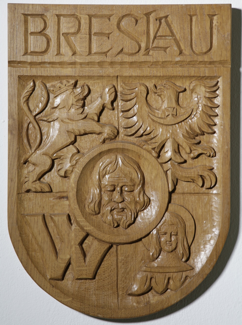 Geschnitztes Wappen der Stadt Breslau (Kannenbrock, Lisa CC BY-NC-SA)