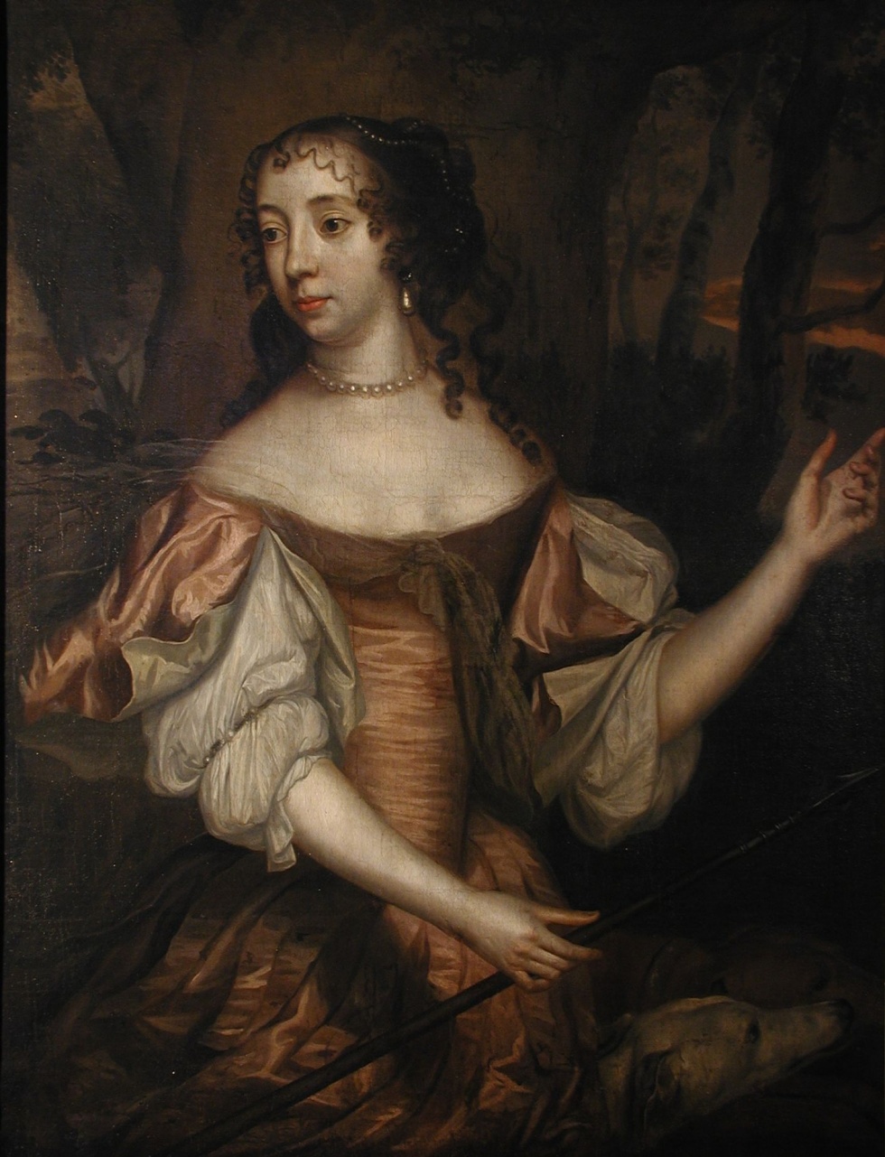 Albertine Agnes, Prinzessin von Oranien, vermählte Fürstin von Nassau-Diez als Göttin Diana (Verein der Freunde und Förderer des Siegerlandmuseums e.V. CC BY-NC-SA)